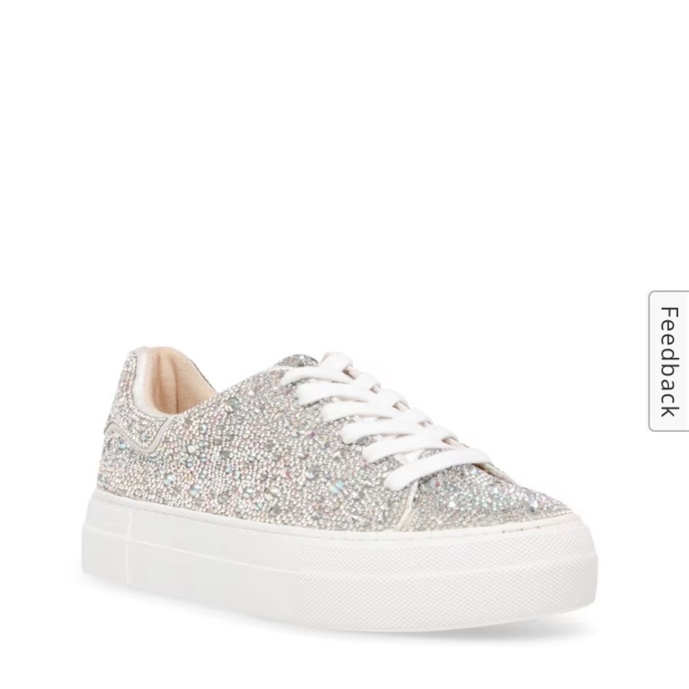 NEW Betsey Johnson Sidny Rhinestone sequin sneakers